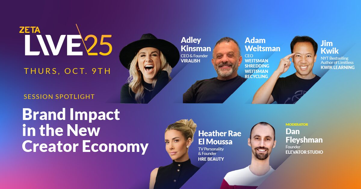 brand impact in the new creator economy - image of speakers