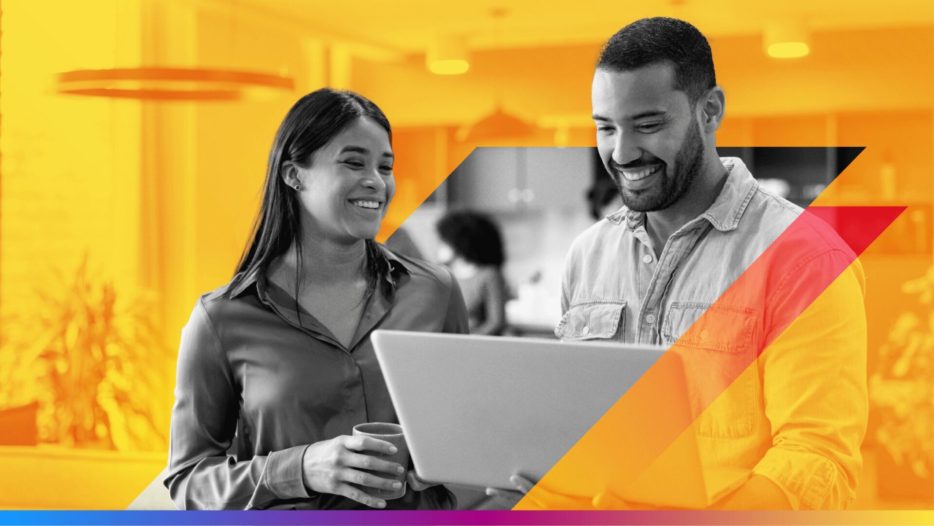 two people with a laptop- featured image for email deliverability article