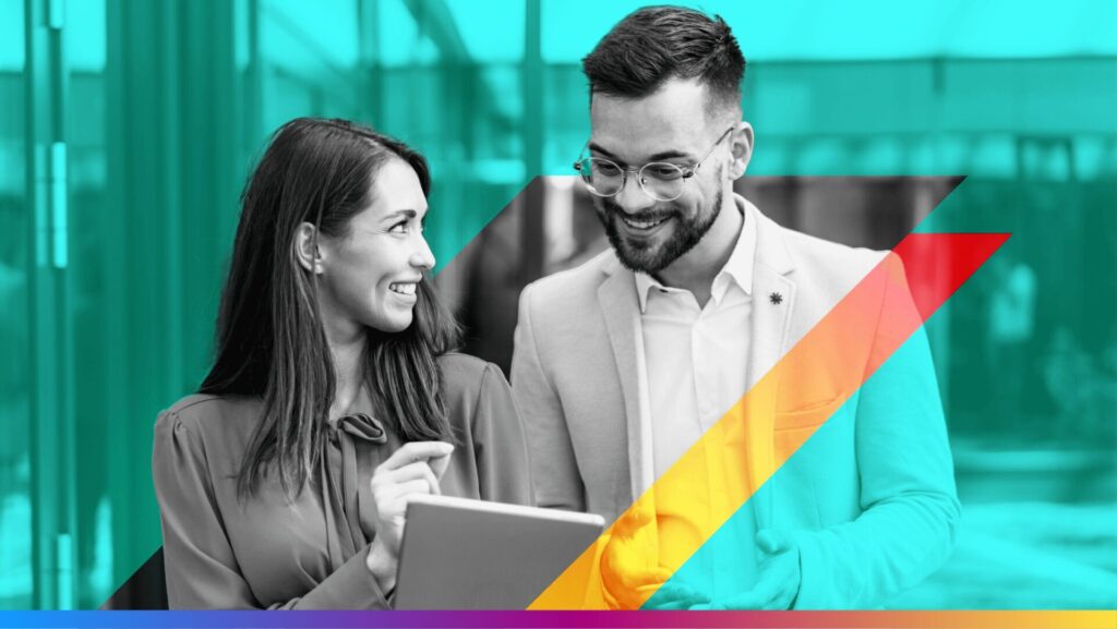 two people looking at a tablet - featured image for the IDC data analyst brief