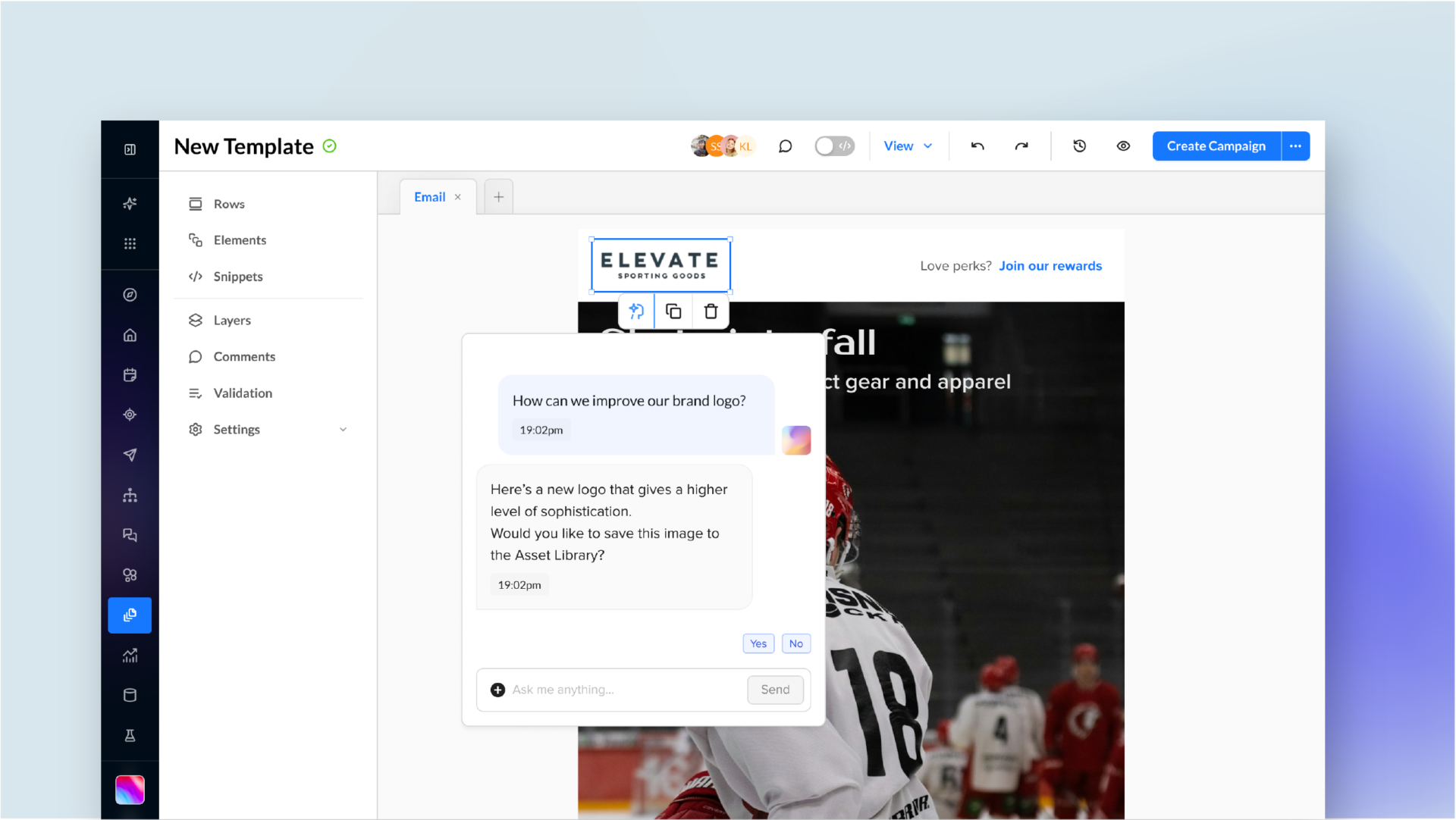 Screenshot of Zeta's Visual Composer